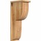 Ekena Millwork Crestline Rough Sawn Corbel w/Backplate, Western Red Cedar, 8"W x 12"D x 28"H COR08X12X28CRE01RWR - alternate 1